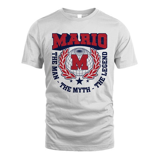 The Man The Myth The Legend Logo Shirt MARIO M1-30