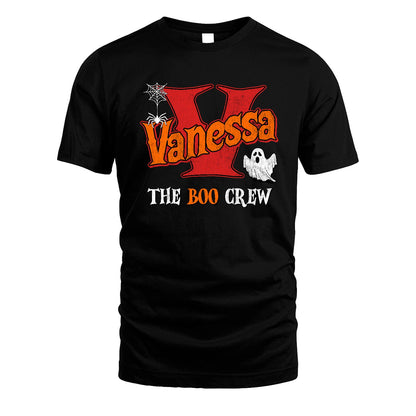The Boo Crew Halloween Custom Name Shirt VANESSA M1-22