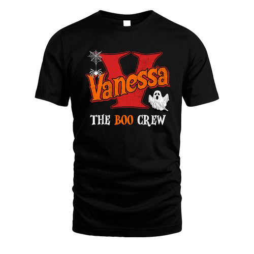 The Boo Crew Halloween Custom Name Shirt VANESSA M1-22
