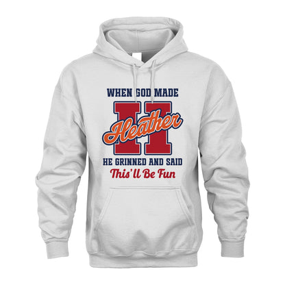 God Made Your Name Custom Shirt HEATHER M1-16