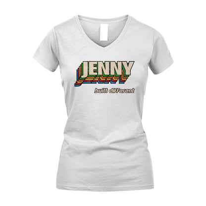 Your Name Built Different Retro Shirt JENNY M1-26