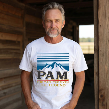 The Man The Myth The Legend Vintage Mountain Shirt PAM M1-19