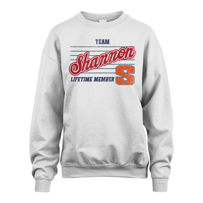 Team Your Name Lifetime Member Vintage Shirt SHANNON M1-24