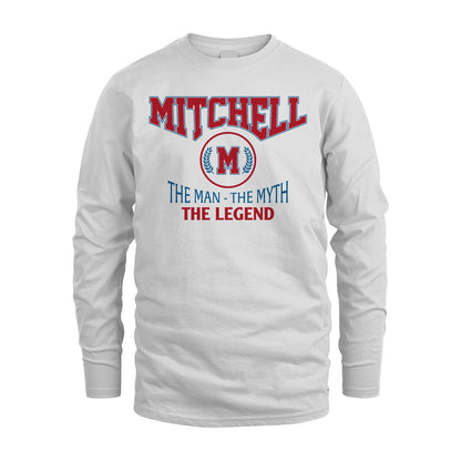 The Man The Myth The Legend Jet Style Shirt MITCHELL M1-9