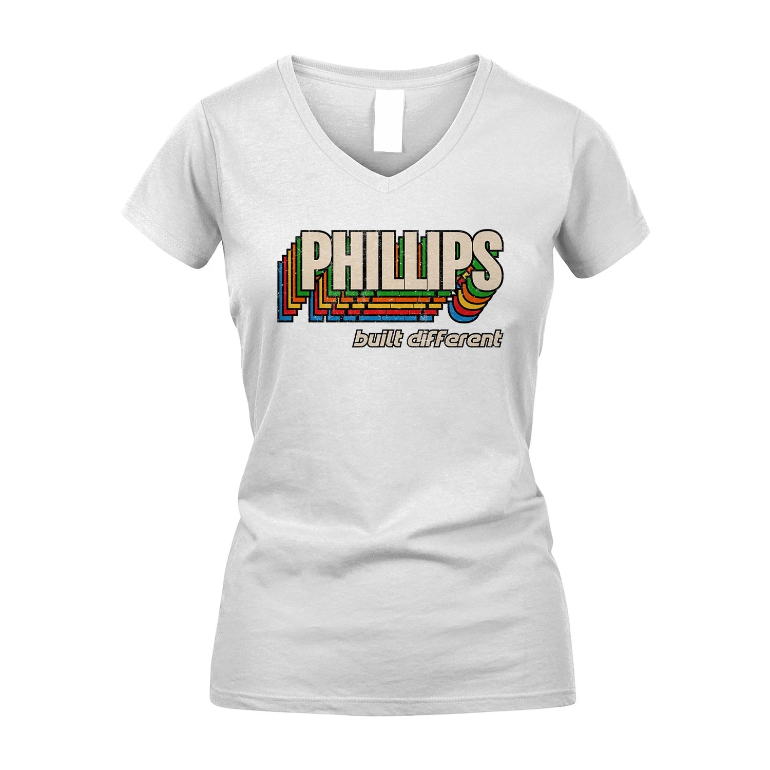Your Name Built Different Retro Shirt PHILLIPS M1-26