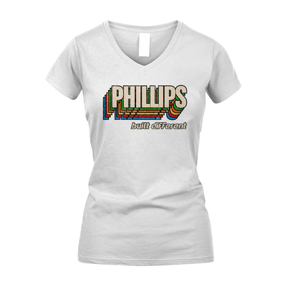 Your Name Built Different Retro Shirt PHILLIPS M1-26