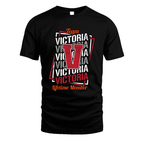 Team Your Name Lifetime Member Sporty Shirt VICTORIA M1-25