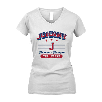 The Man The Myth The Legend With Your Name Shirt JOHNNY M1-35