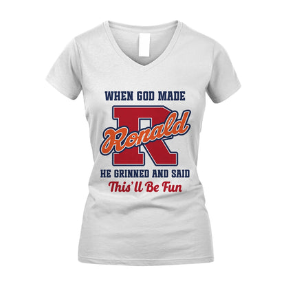 God Made Your Name Custom Shirt RONALD M1-16