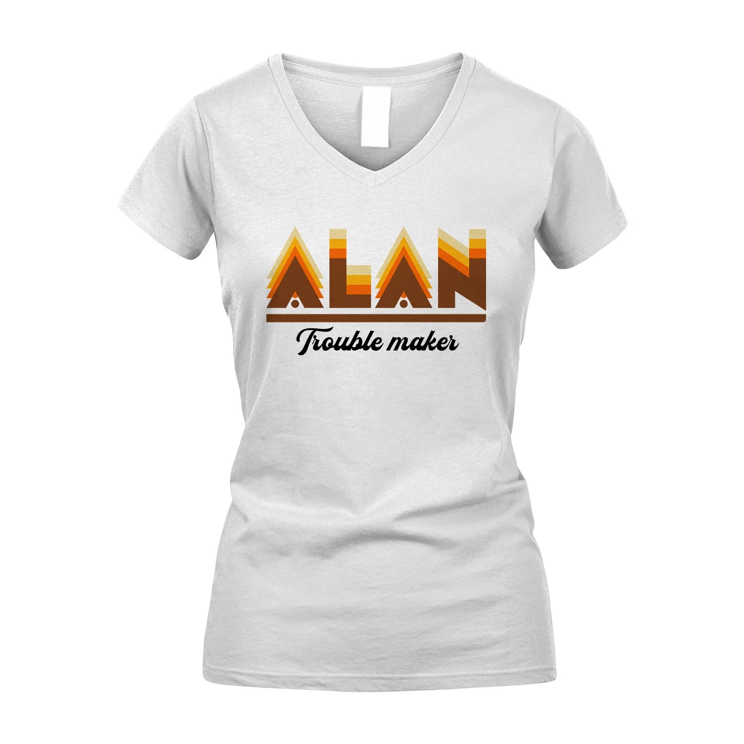 Your Name Trouble Maker Funny Shirt ALAN M1-34
