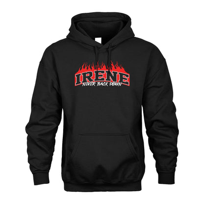 Never Back Down Your Name With Fire Shirt IRENE M1-37