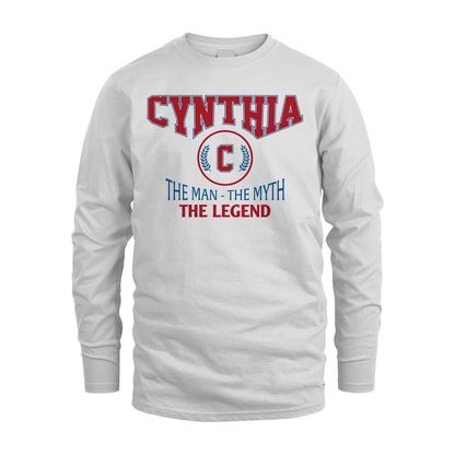 The Man The Myth The Legend Jet Style Shirt CYNTHIA M1-9