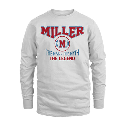 The Man The Myth The Legend Jet Style Shirt MILLER M1-9