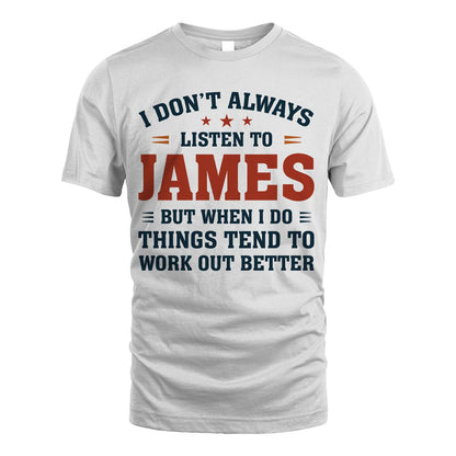 I Don't Always Listen To... JAMES M1-2