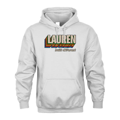 Your Name Built Different Retro Shirt LAUREN M1-26