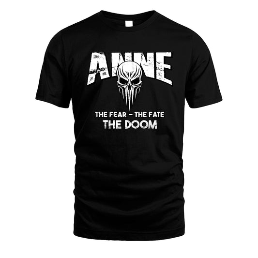 The Fear The Fate The Doom Skull Shirt ANNE M1-39