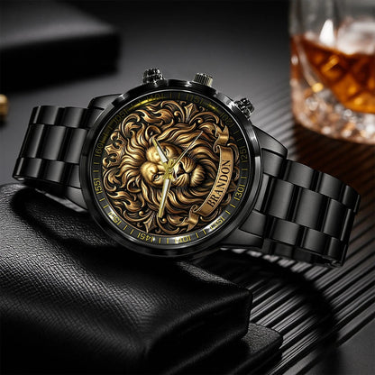 3D King Lion Head Watch BRANDON M1-W1
