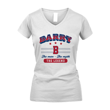 The Man The Myth The Legend With Your Name Shirt BARRY M1-35