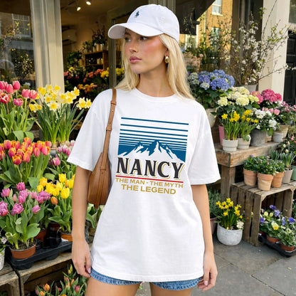 The Man The Myth The Legend Vintage Mountain Shirt NANCY M1-19
