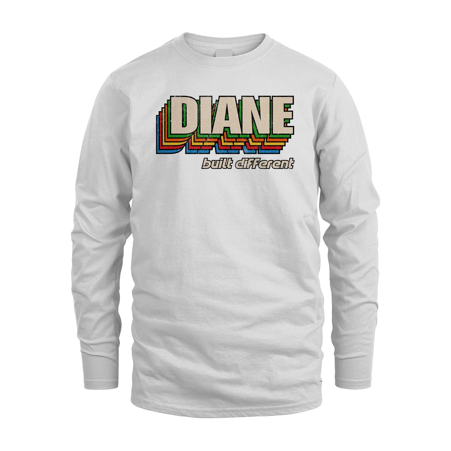 Your Name Built Different Retro Shirt DIANE M1-26