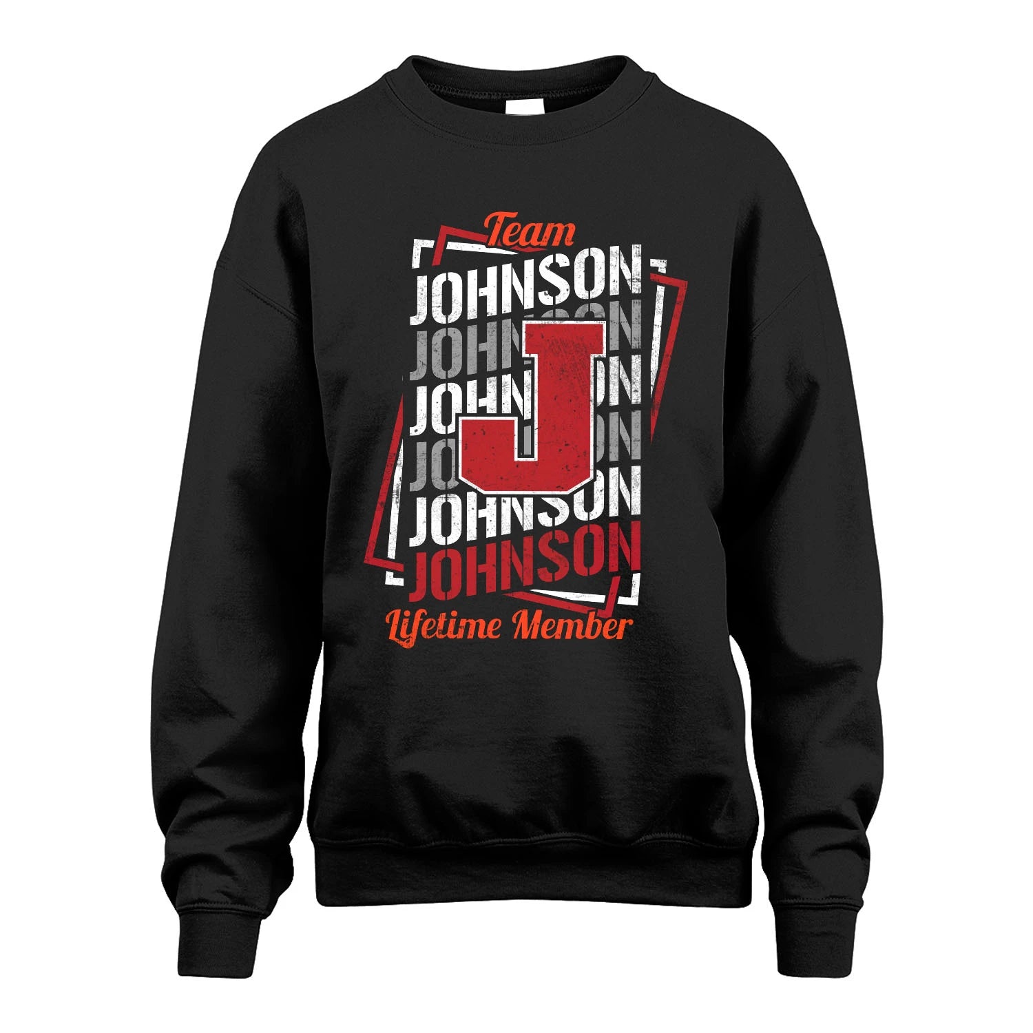 Team Your Name Lifetime Member Sporty Shirt JOHNSON M1-25