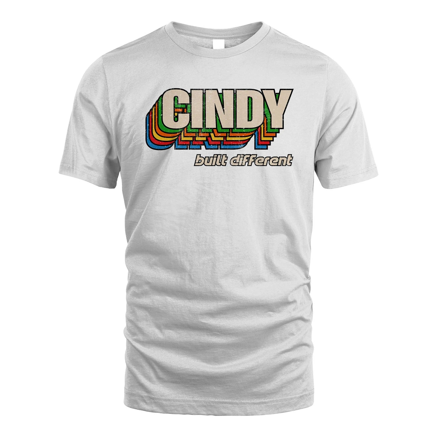 Your Name Built Different Retro Shirt CINDY M1-26