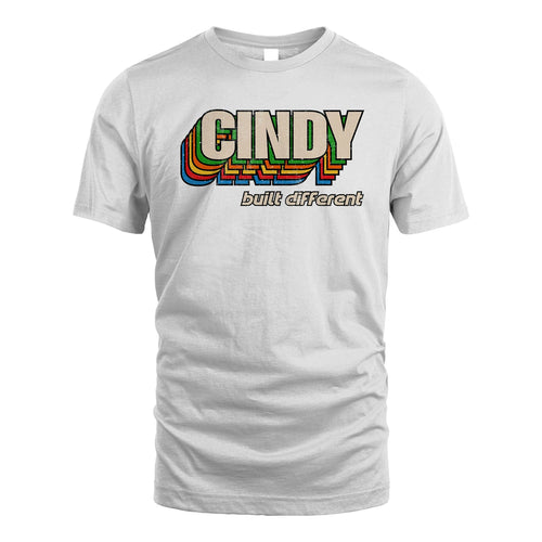 Your Name Built Different Retro Shirt CINDY M1-26