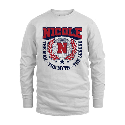 The Man The Myth The Legend Logo Shirt NICOLE M1-30