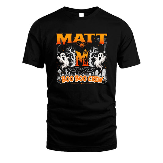 Boo Boo Crew Halloween Custom Name Shirt MATT M1-28
