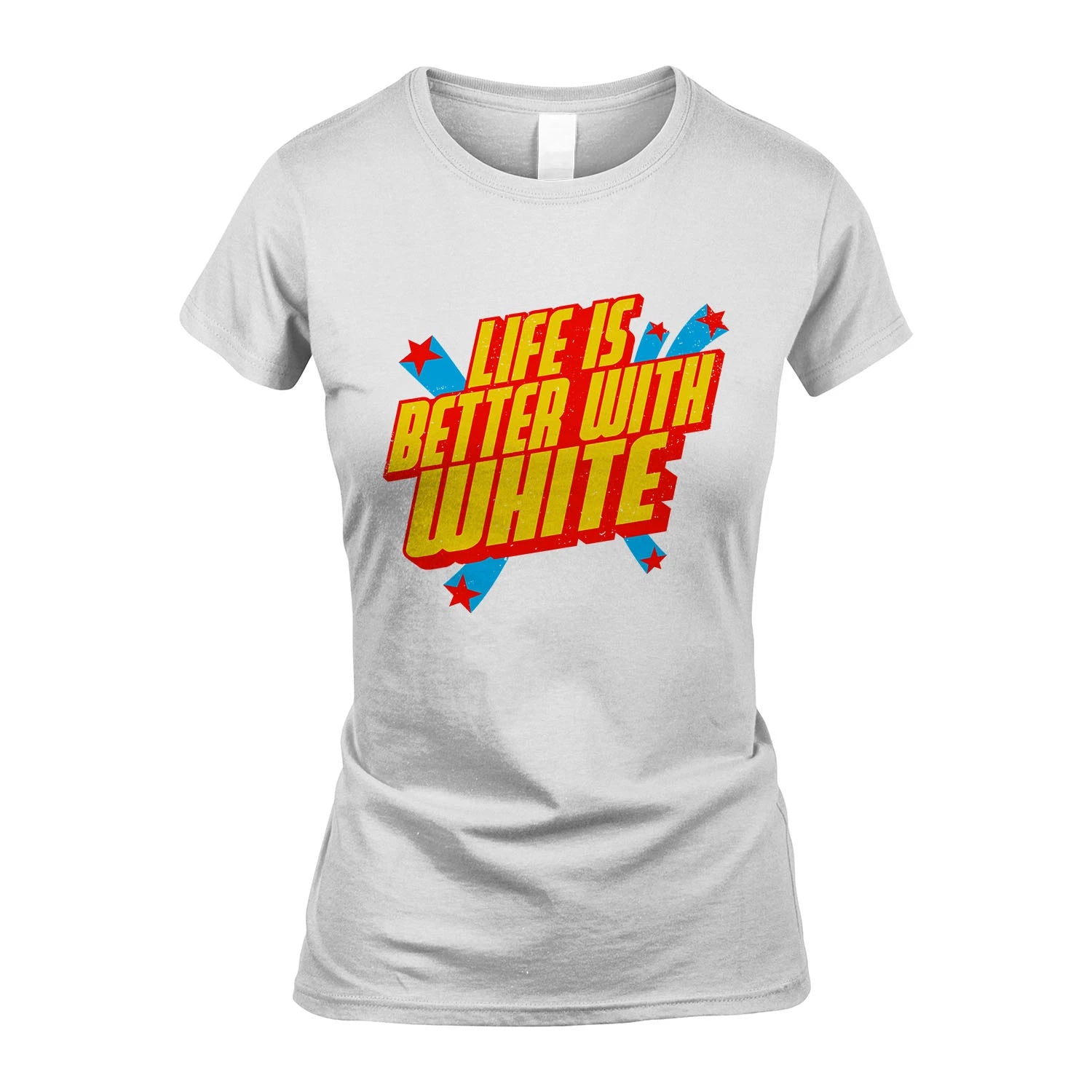 Life Is Better With Your Name Retro Shirt WHITE M1-18