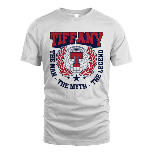 The Man The Myth The Legend Logo Shirt TIFFANY M1-30