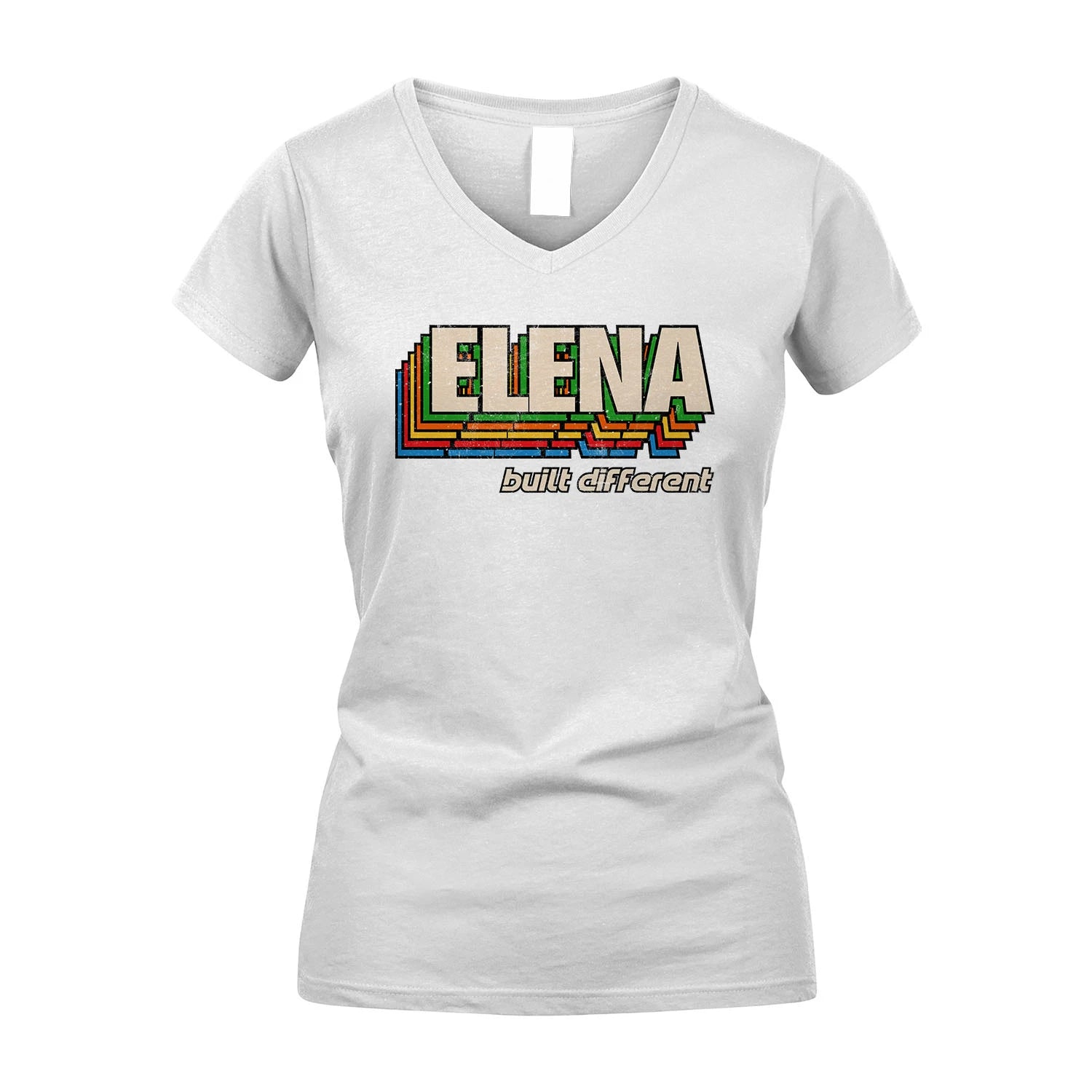 Your Name Built Different Retro Shirt ELENA M1-26