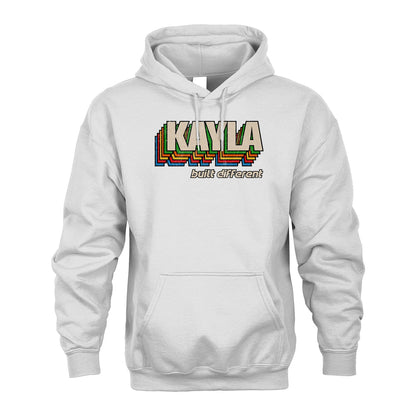 Your Name Built Different Retro Shirt KAYLA M1-26