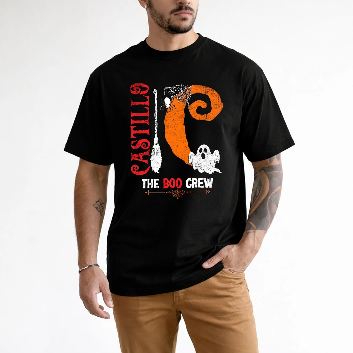 The Boo Crew Halloween With Your Name Shirt CASTILLO M1-23