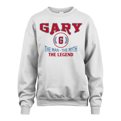 The Man The Myth The Legend Jet Style Shirt GARY M1-9