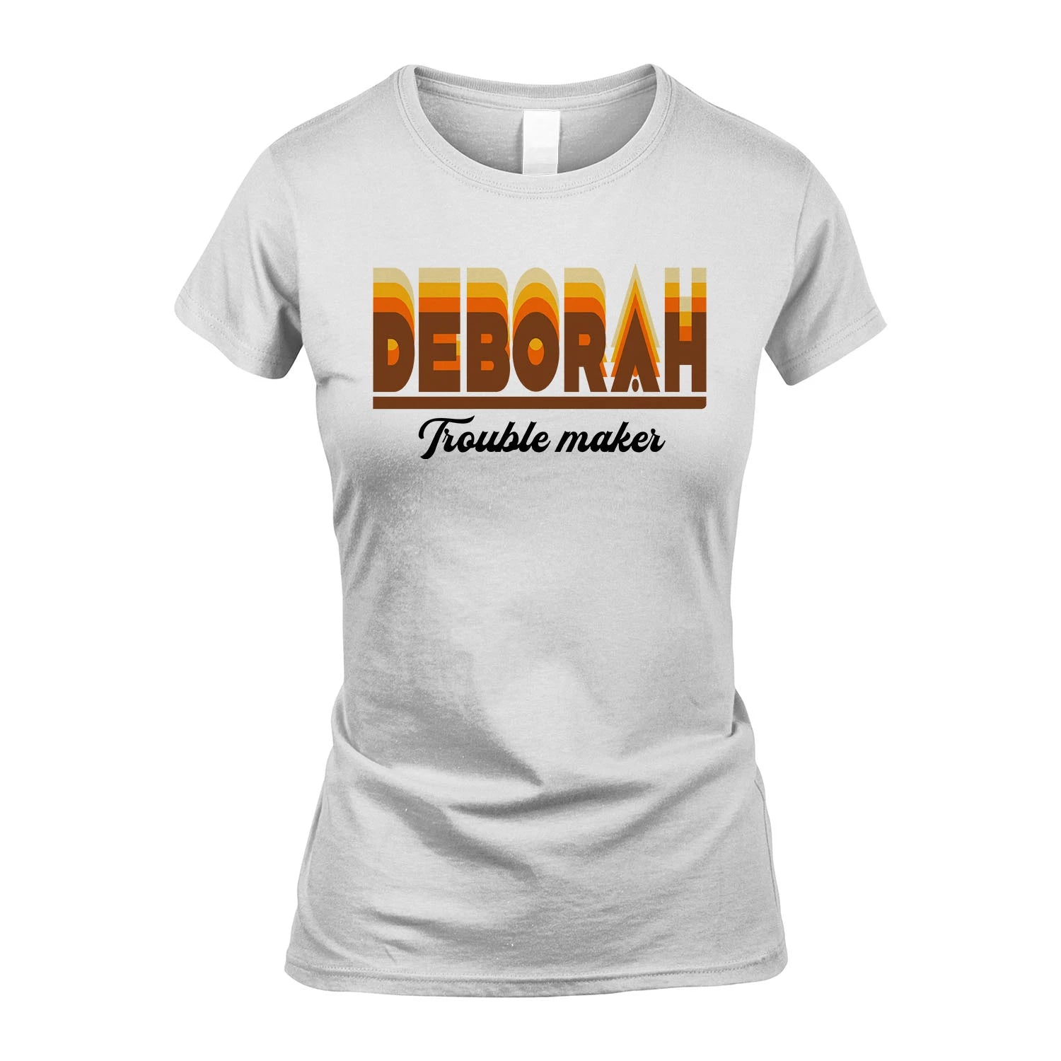 Your Name Trouble Maker Funny Shirt DEBORAH M1-34