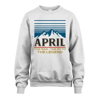 The Man The Myth The Legend Vintage Mountain Shirt APRIL M1-19