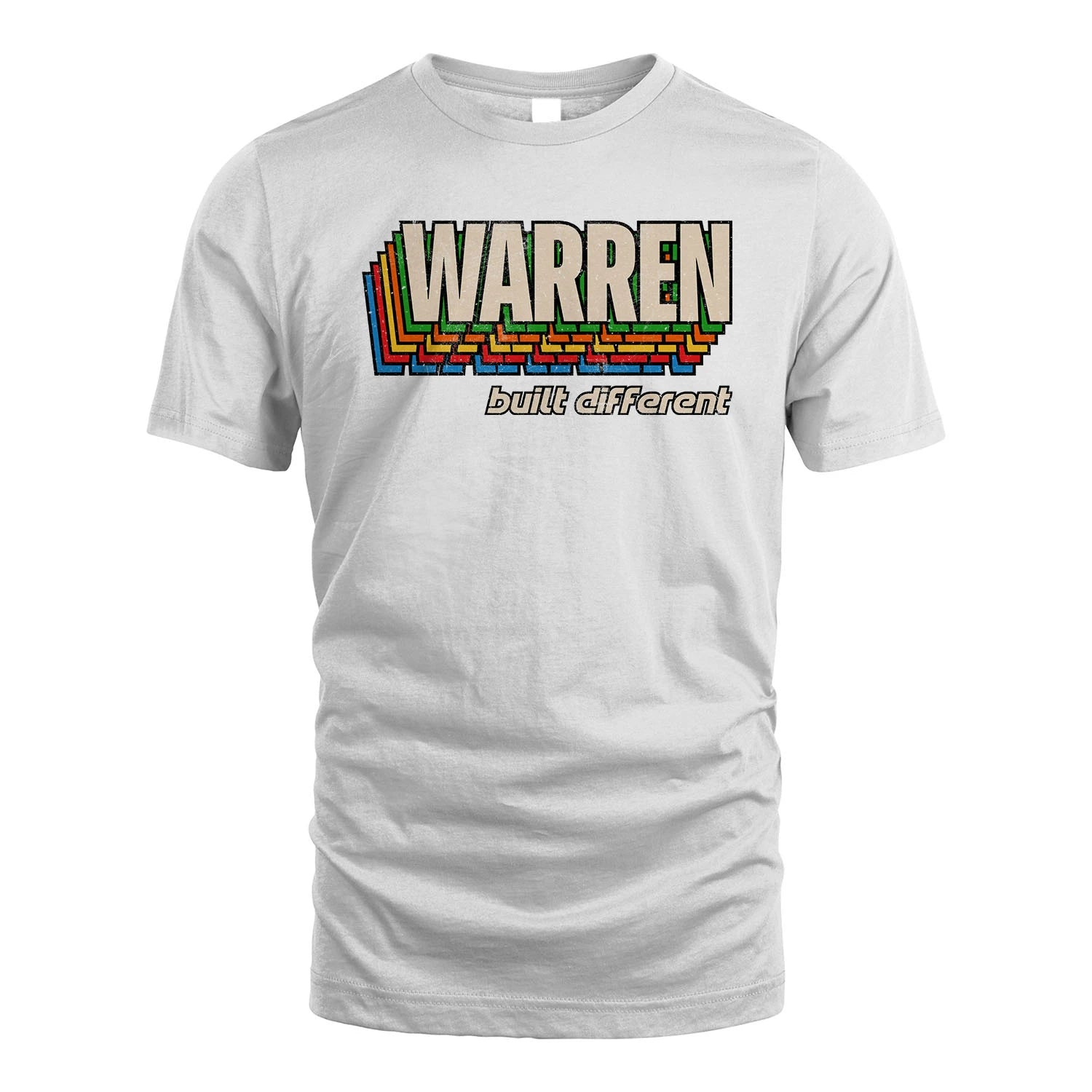 Your Name Built Different Retro Shirt WARREN M1-26