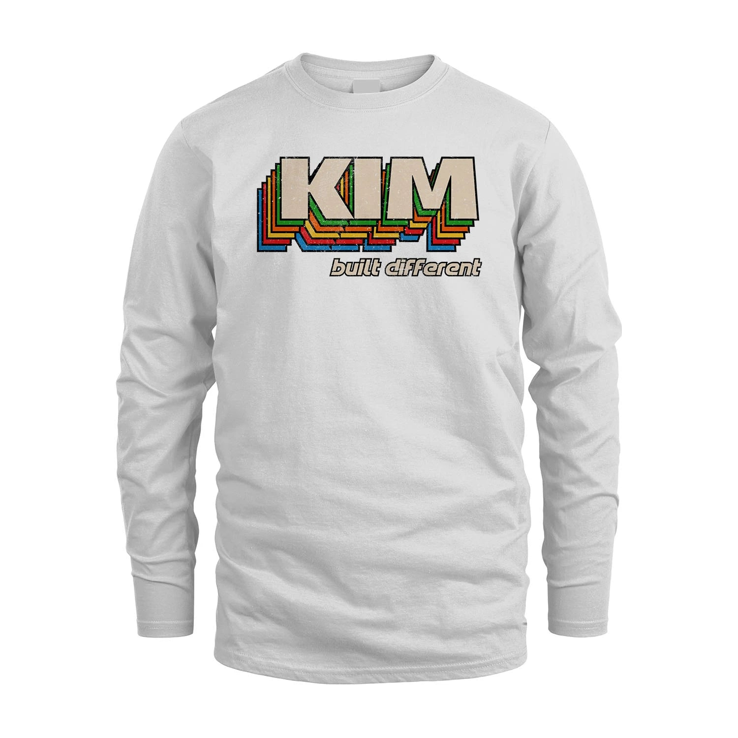 Your Name Built Different Retro Shirt KIM M1-26