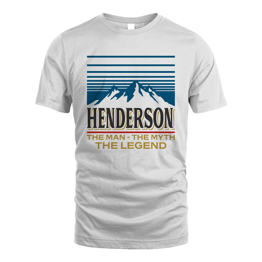 The Man The Myth The Legend Vintage Mountain Shirt HENDERSON M1-19