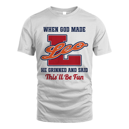 God Made Your Name Custom Shirt LEO M1-16