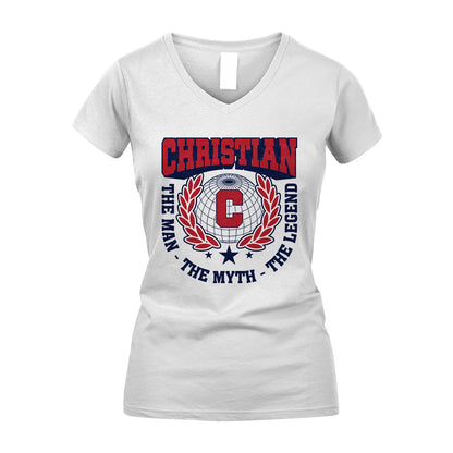 The Man The Myth The Legend Logo Shirt CHRISTIAN M1-30
