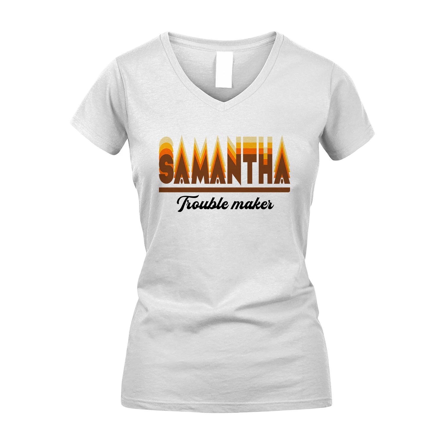 Your Name Trouble Maker Funny Shirt SAMANTHA M1-34