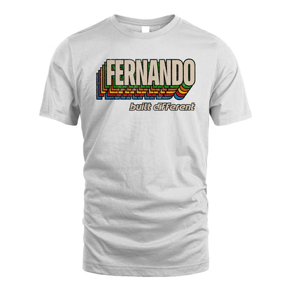 Your Name Built Different Retro Shirt FERNANDO M1-26