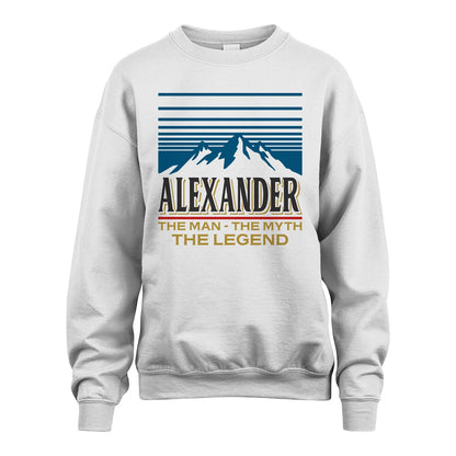The Man The Myth The Legend Vintage Mountain Shirt ALEXANDER M1-19