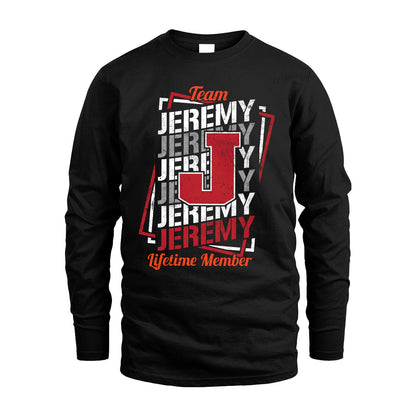 Team Your Name Lifetime Member Sporty Shirt JEREMY M1-25