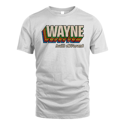 Your Name Built Different Retro Shirt WAYNE M1-26