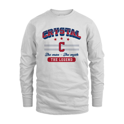 The Man The Myth The Legend With Your Name Shirt CRYSTAL M1-35