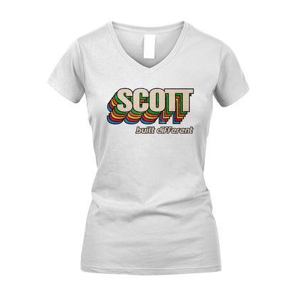 Your Name Built Different Retro Shirt SCOTT M1-26