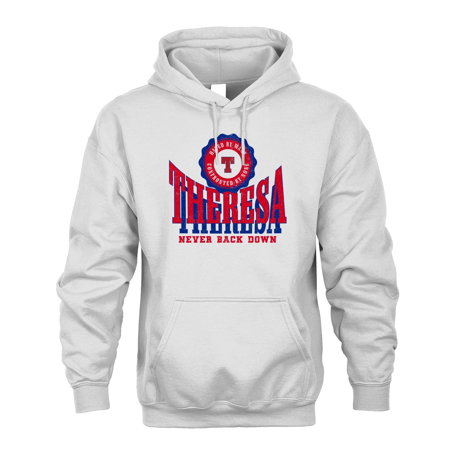 Your Name Never Back Down Shirt THERESA M1-33
